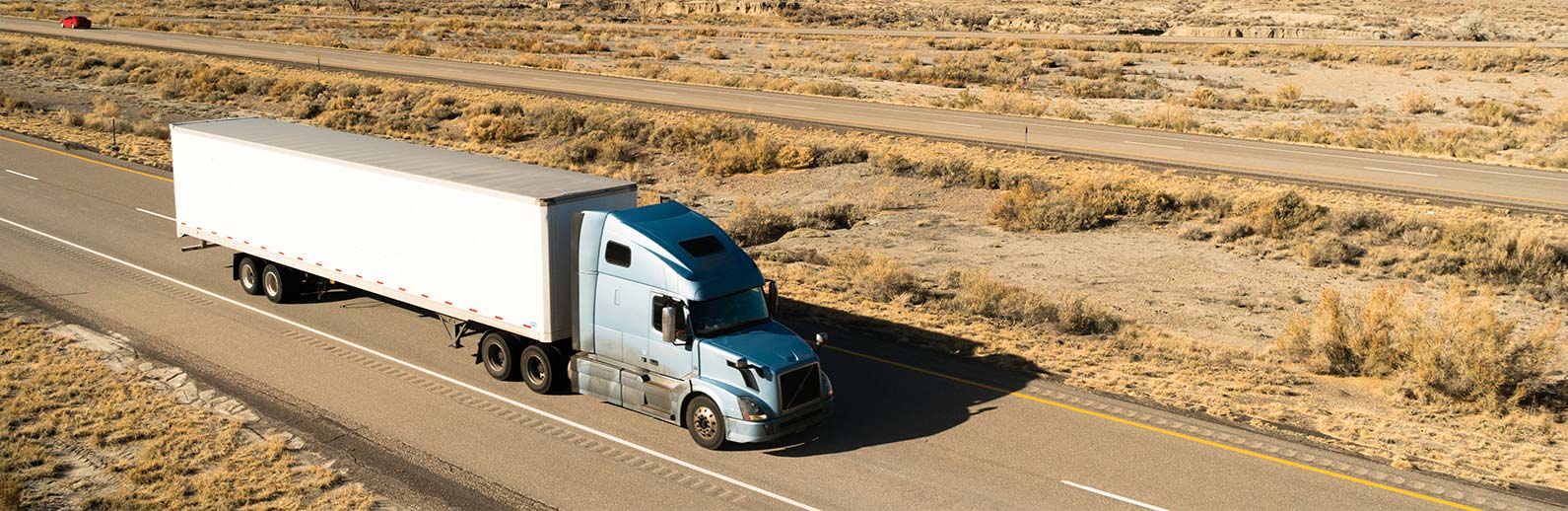 White Semi Truck
