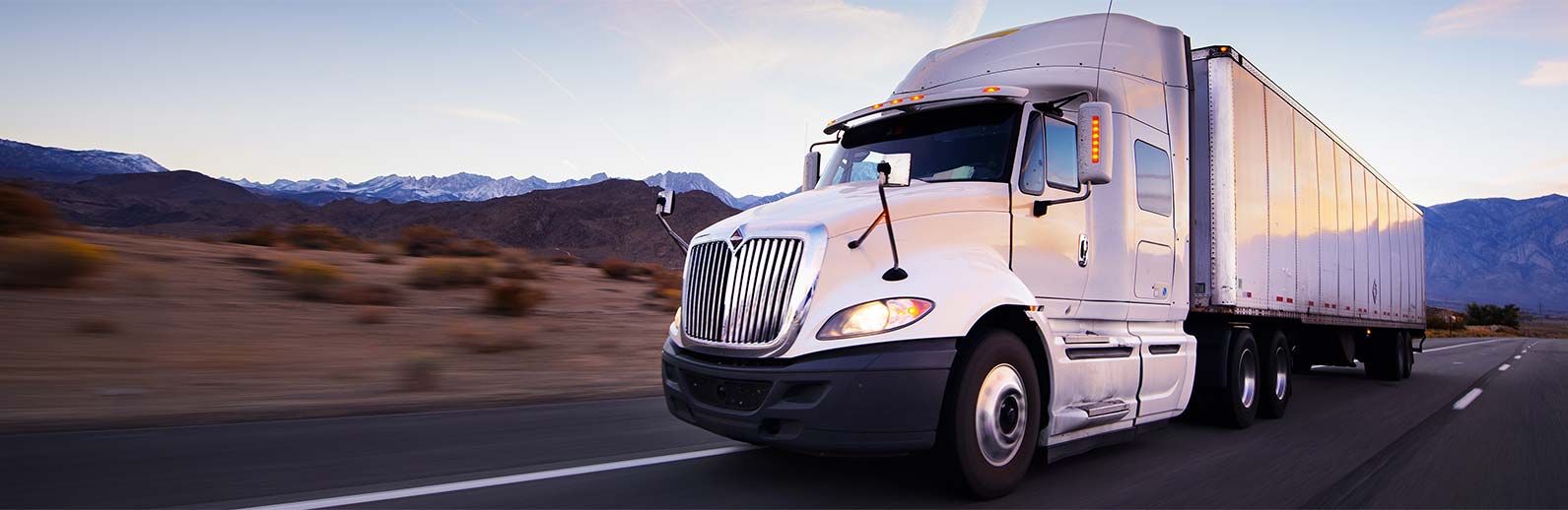 White Semi Trailer